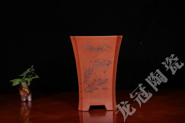 紫砂花盆